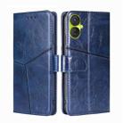 For Tecno Spark 9 Pro Geometric Stitching Flip Leather Phone Case(Blue) - 1