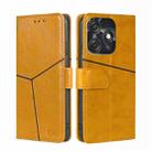 For Tecno Spark 10C Geometric Stitching Flip Leather Phone Case(Yellow) - 1