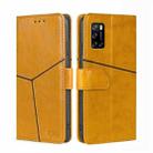 For Rakuten Big S Geometric Stitching Flip Leather Phone Case(Yellow) - 1