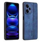 For Xiaomi Redmi Note 12 Pro 5G Global AZNS 3D Embossed Skin Feel Phone Case(Sapphire Blue) - 1