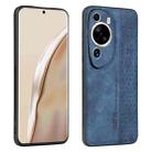 For Huawei P60 Art AZNS 3D Embossed Skin Feel Phone Case(Sapphire Blue) - 1