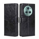 For Honor Magic5 Pro Geometric Stitching Flip Leather Phone Case(Black) - 1