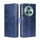 For Honor Magic5 Pro Geometric Stitching Flip Leather Phone Case(Blue) - 1