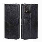 For Honor X5 4G Geometric Stitching Flip Leather Phone Case(Black) - 1