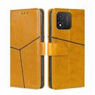 For Honor X5 4G Geometric Stitching Flip Leather Phone Case(Yellow) - 1