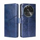 For OPPO Find X6 5G Geometric Stitching Flip Leather Phone Case(Blue) - 1