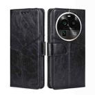 For OPPO Find X6 Pro 5G Geometric Stitching Flip Leather Phone Case(Black) - 1