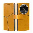 For OPPO Find X6 Pro 5G Geometric Stitching Flip Leather Phone Case(Yellow) - 1