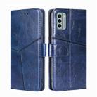 For Nokia G22 Geometric Stitching Flip Leather Phone Case(Blue) - 1