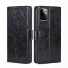 For Motorola Moto G Power 2023 Geometric Stitching Flip Leather Phone Case(Black) - 1