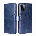 For Motorola Moto G Power 2023 Geometric Stitching Flip Leather Phone Case(Blue) - 1