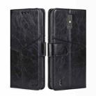 For ZTE Blade A32 Geometric Stitching Flip Leather Phone Case(Black) - 1