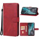 For Nokia C22 Leather Phone Case(Red) - 1