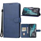 For Nokia C22 Leather Phone Case(Blue) - 1