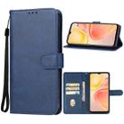 For vivo Y75s Leather Phone Case(Blue) - 1