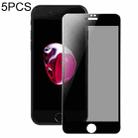 For iPhone 7 Plus / 8 Plus 5pcs DUX DUCIS 0.33mm 9H High Aluminum Anti-spy HD Tempered Glass Film - 1