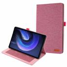 For Xiaomi Pad 6 / Pad 6 Pro Fabric Leather Tablet Case(Rose Red) - 1