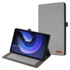 For Xiaomi Pad 6 / Pad 6 Pro Fabric Leather Tablet Case(Grey) - 1