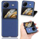 For vivo X Flip PU Leather PC Phone Case(Blue) - 1