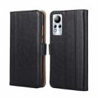 For Infinix Note 11 Ostrich Texture Flip Leather Phone Case(Black) - 1