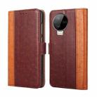 For Infinix Note 12 Pro 4G Ostrich Texture Flip Leather Phone Case(Brown) - 1