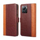 For Infinix Note 12 VIP Ostrich Texture Flip Leather Phone Case(Brown) - 1