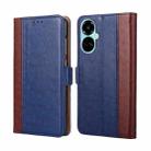 For Tecno Camon 19 / 19 Pro Ostrich Texture Flip Leather Phone Case(Blue) - 1