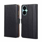 For Tecno Camon 19 / 19 Pro Ostrich Texture Flip Leather Phone Case(Black) - 1