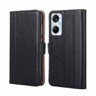 For Tecno Pop 6 Pro Ostrich Texture Flip Leather Phone Case(Black) - 1