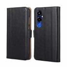 For Tecno Pova 4 Pro Ostrich Texture Flip Leather Phone Case(Black) - 1