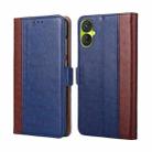 For Tecno Spark 9 Pro Ostrich Texture Flip Leather Phone Case(Blue) - 1