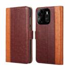 For Tecno Spark  Go 2023 Ostrich Texture Flip Leather Phone Case(Brown) - 1