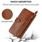 For Redmi Note 12 Pro 5G Global Oil Skin Zipper Wallet Leather Phone Case(Brown) - 5