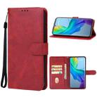 For vivo Y78+ Leather Phone Case(Red) - 1