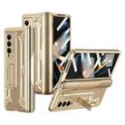 For Samsung Galaxy Z Fold4 5G integrated Shockproof Phone Case with Hinge(Gold) - 1