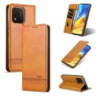 For Honor X5 AZNS Magnetic Calf Texture Flip Leather Phone Case(Light Brown) - 1