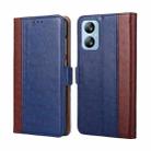 For Blackview A52 Ostrich Texture Flip Leather Phone Case(Blue) - 1