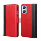 For Blackview A52 Ostrich Texture Flip Leather Phone Case(Red) - 1