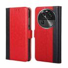 For OPPO Find X6 5G Ostrich Texture Flip Leather Phone Case(Red) - 1