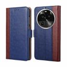 For OPPO Find X6 Pro 5G Ostrich Texture Flip Leather Phone Case(Blue) - 1