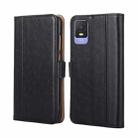 For TCL 403 Ostrich Texture Flip Leather Phone Case(Black) - 1