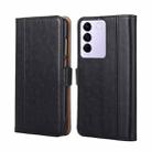 For vivo S16e Ostrich Texture Flip Leather Phone Case(Black) - 1