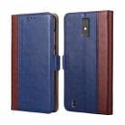 For ZTE Blade A32 Ostrich Texture Flip Leather Phone Case(Blue) - 1