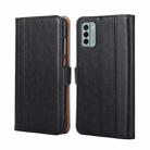 For Nokia G22 Ostrich Texture Flip Leather Phone Case(Black) - 1