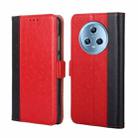 For Honor Magic5 Ostrich Texture Flip Leather Phone Case(Red) - 1