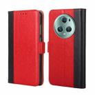 For Honor Magic5 Pro Ostrich Texture Flip Leather Phone Case(Red) - 1