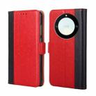 For Honor X40 Ostrich Texture Flip Leather Phone Case(Red) - 1