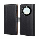 For Honor X40 Ostrich Texture Flip Leather Phone Case(Black) - 1