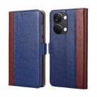 For OnePlus Ace 2V 5G Ostrich Texture Flip Leather Phone Case(Blue) - 1