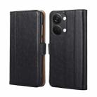 For OnePlus Ace 2V 5G Ostrich Texture Flip Leather Phone Case(Black) - 1